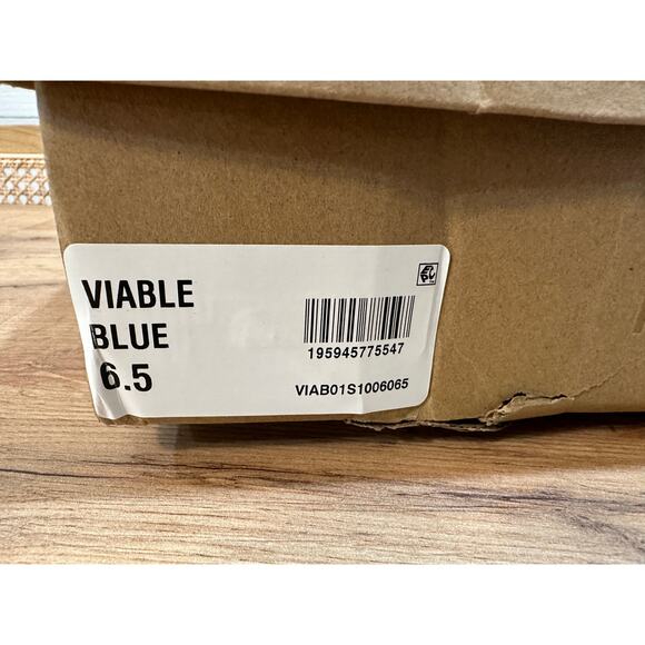 Steve Madden Viable Heels Cobalt Blue Rhinestones Bow Design Size 6.5 NIB Dressy - Picture 11 of 12